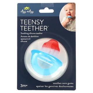 itzy ritzy, Teensy Teether, Soothing Silicone Teether, 3 Months+, Hero Pop, 1 Count