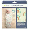 Cutie Cocoon, Cocoon And Hat Set, 0-3 Months, Over The Rainbow, 2 Pack