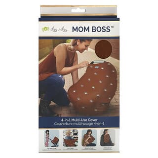 itzy ritzy, Mom Boss, 4-In-1 Multi-Use Cover, Terracotta Sun, 1 Cover