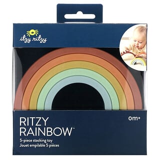 itzy ritzy, Ritzy Rainbow, Stacking Toy, 0+ Months, 5 Pieces