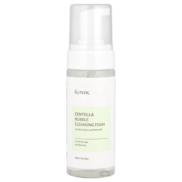 iUNIK, 병풀 거품 클렌징 폼, 150ml(5.07fl oz)
