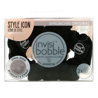 Invisibobble, Sprunchie Original, True Black, 2 Pack