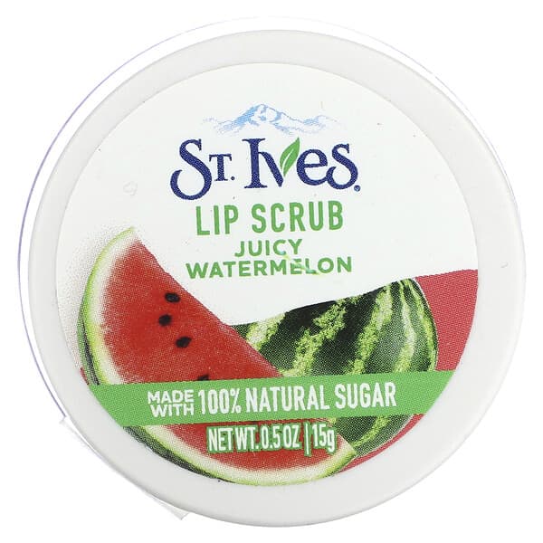 St. Ives, 唇部磨砂膏，多汁西瓜味，0.5 盎司（15 克）
