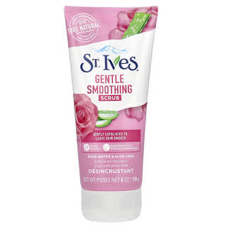 St. Ives, Exfoliante suave y suavizante, Agua de rosas y aloe vera, 170 g (6 oz)