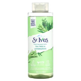 St. Ives, Gel douche purifiant, Tea tree et citronnelle, 473 ml