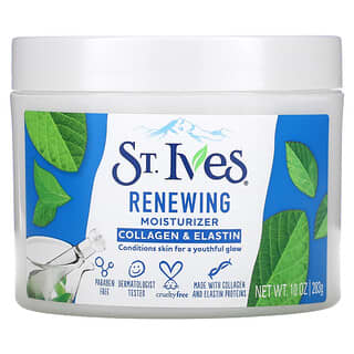 St. Ives, Crema hidratante renovadora de colágeno y elastina, 10 oz (283 g)