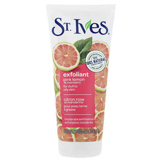 St. Ives, 光澤肌膚，粉色檸檬和橘子磨砂膏，6盎司（170克）