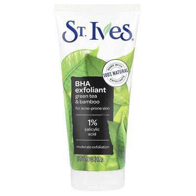 St.Ives,BHAExfoliant,GreenTea&Bamboo,ForAcne-ProneSkin,6oz(170g)