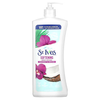 St. Ives, 軟化身體乳，椰子蘭花味，21 液量盎司（621 毫升）