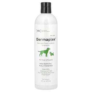 International Veterinary Sciences, Dermaplex, Shampoo zur Unterstützung der Haut und des Fells, für Hunde und Welpen, frischer Duft, 473 ml (16 fl. oz.)