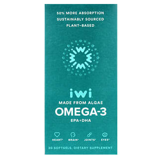 iWi, Omega-3 EPA + DHA, 30 cápsulas blandas
