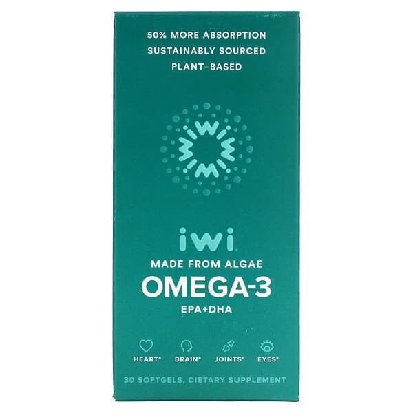 iWi, 欧米伽-3 EPA + DHA，30 粒软凝胶