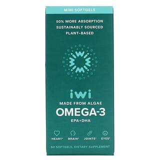 iWi, Omega-3 Mini EPA + DHA, 60 cápsulas blandas