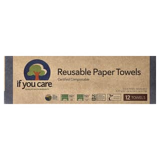 If You Care, Toalhas de Papel Reutilizáveis, 12 Toalhas