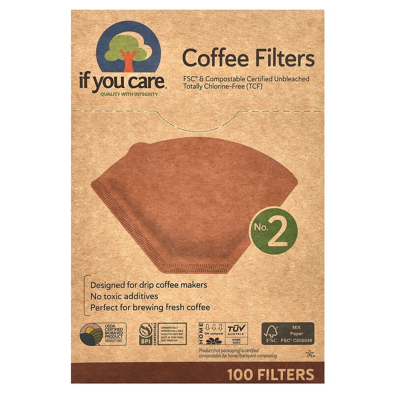 Paquet De 200 Filtres En Papier Blanchi Pour Cafetière De Style Panier De 8 A 12 Tasses