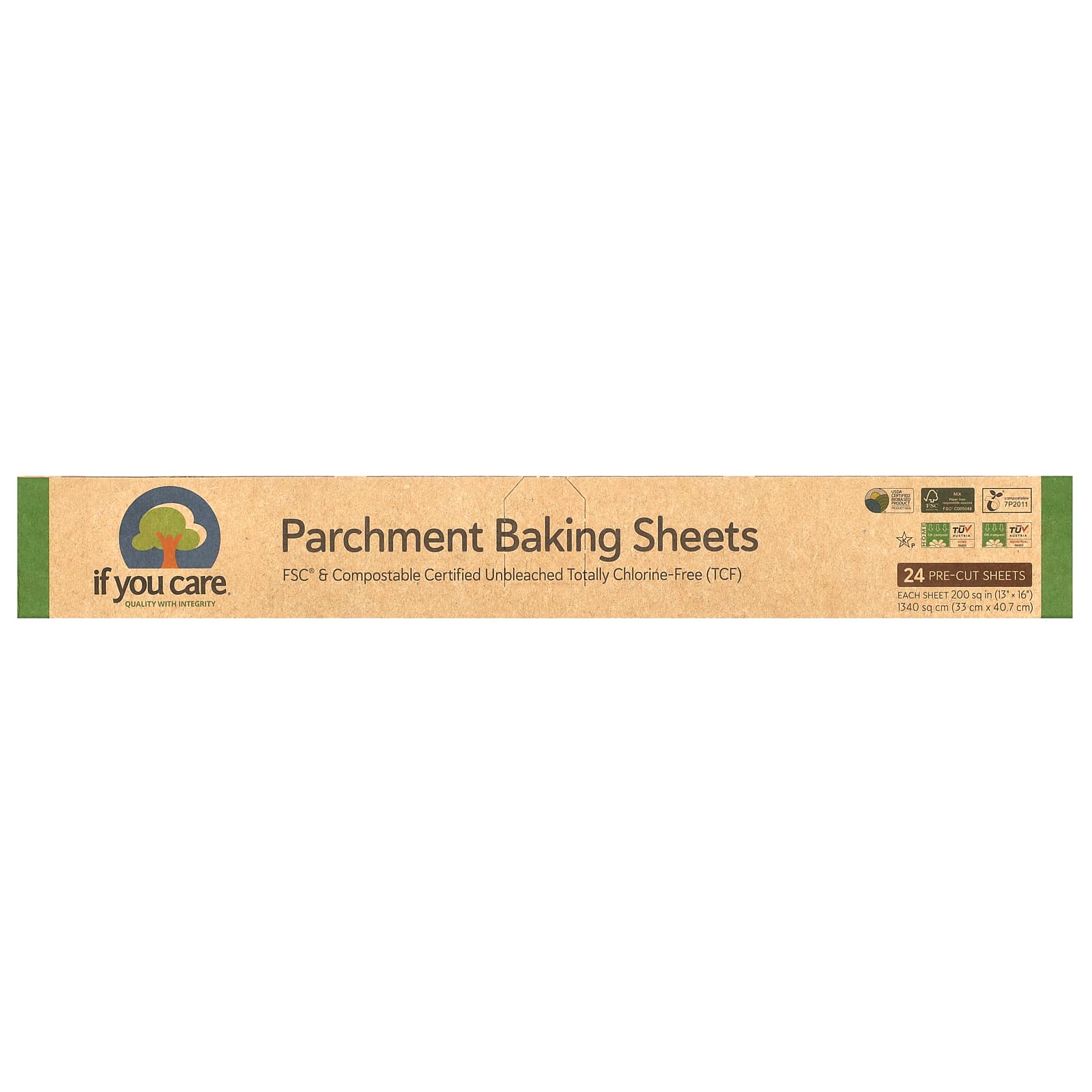 Parchment Baking Sheets 24 Pre Cut Sheets 200 sq in 13 in x 16 in Each