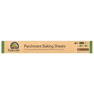 If You Care, Parchment Baking Sheets, 24 Pre-Cut Sheets, 200 sq in (13 in x 16 in) Each
