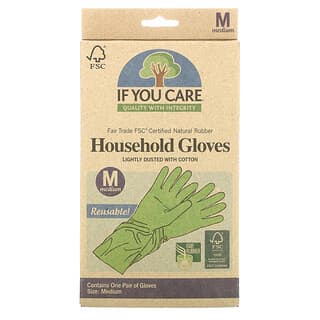 If You Care, Household Gloves, Reusable, Medium, 1 Pair