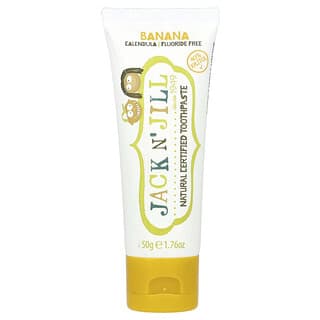 Jack n' Jill, Natural Certified Toothpaste, zertifizierte natürliche Zahnpasta, ab 6 Monaten, Banane, 50 g (1,76 oz.)