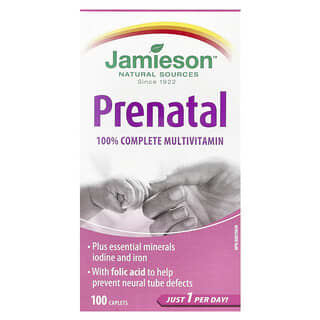 Jamieson Vitamins, Prenatal, 100% Complete Multivitamin, pränatales, 100% vollständiges Multivitamin, 100 Kapseln