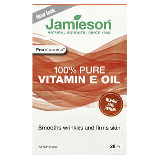 Jamieson Vitamins, 100% чистое масло с витамином Е, 28 мл