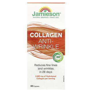 Jamieson Vitamins, Colágeno, Antirrugas, 2.500 mg, 60 Cápsulas (833 mg por Cápsula)