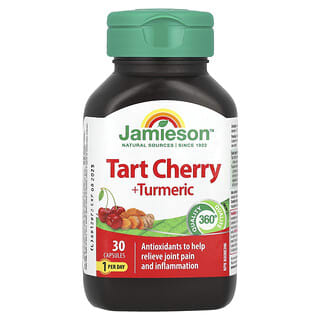 Jamieson Vitamins, Tart Cherry + Turmeric, 30 Capsules