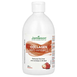 Jamieson Vitamins, Kolagen przeciwzmarszczkowy, truskawka, 420 ml