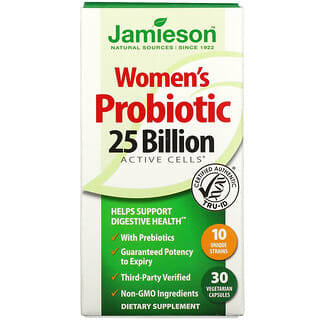Jamieson Natural Sources, Probiótico para mujeres, 25.000 millones, 30 cápsulas vegetales