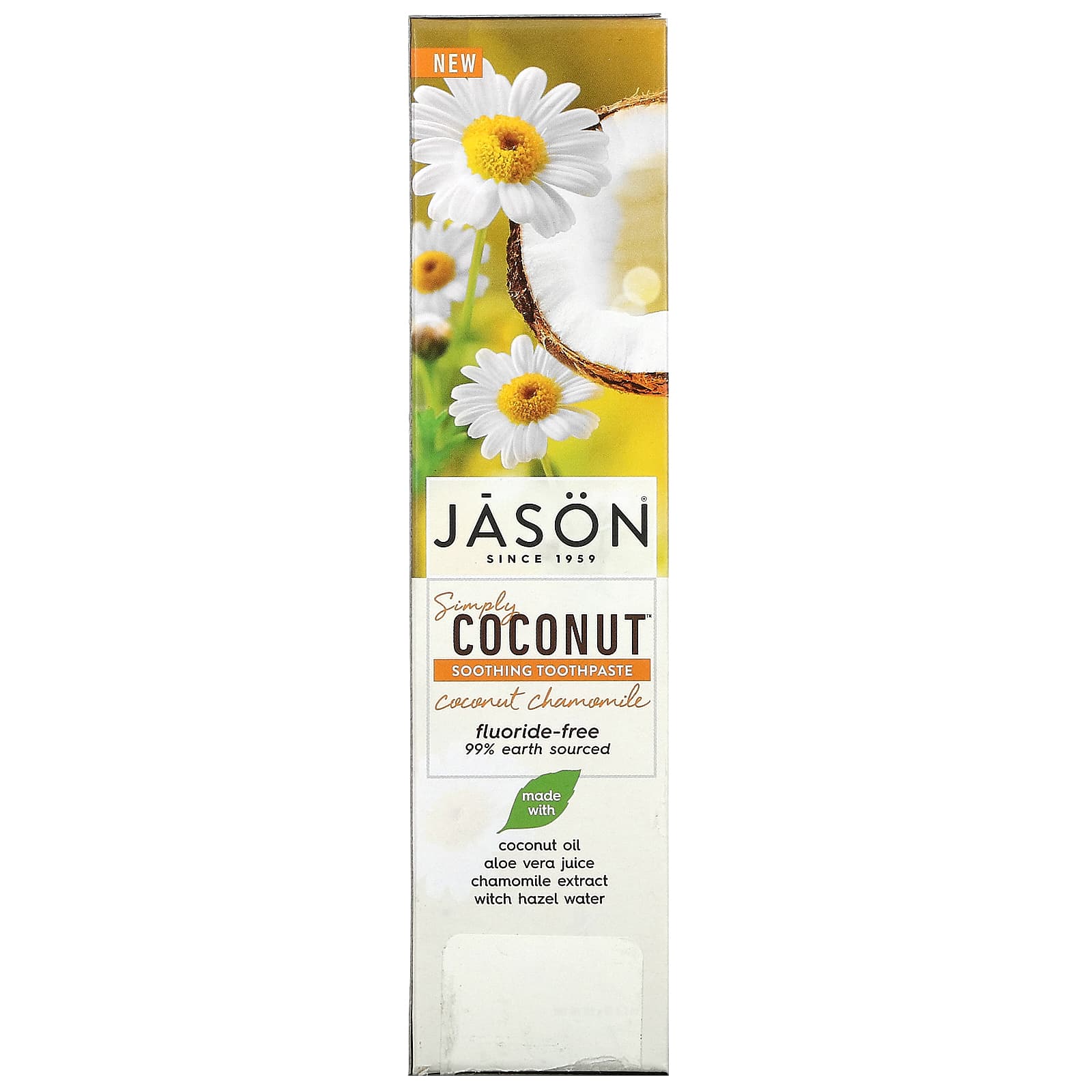 jason coconut chamomile toothpaste