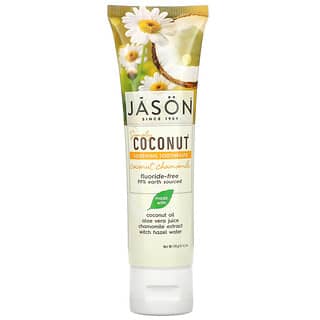 Jason Natural, Simply Coconut, Dentifrice apaisant, Noix de coco et camomille, 119 g