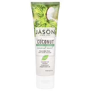 Jason Natural, Simply Coconut, Укрепваща паста за зъби, кокосова мента, 4,2 унции (119 g)