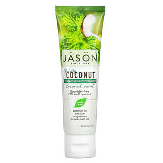 Jason Natural, Simply Coconut, Dentifrice fortifiant, Noix de coco et menthe, 119 g