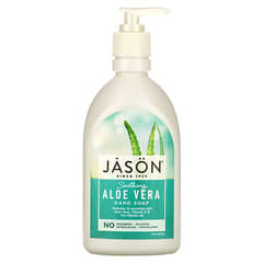Jason Natural, Jabón para Manos, Aloe Vera Calmante, 16 fl oz (473 ml)