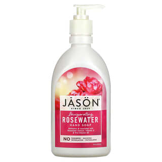 Jason Natural, 煥活洗手液，玫瑰水香，16 液量盎司（473 毫升）