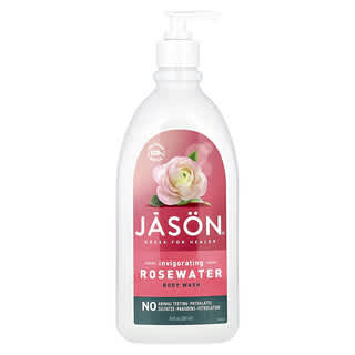 Jason Natural, Body Wash, Invigorating Rosewater, 30 fl oz (887 ml)