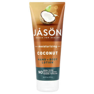 Jason Natural, Hand + Body Lotion, Moisturizing Coconut, 8 fl oz (237 ml)