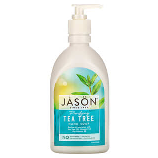 Jason Natural, صابون للبشرة، خلاصة شجرة الشاي المطهر، 16 أونصة سائلة (473 مل)