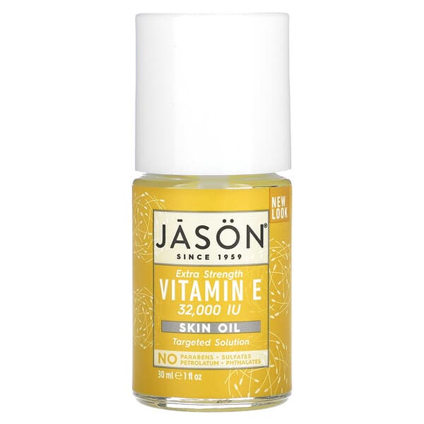 Jason Natural, Huile pour la peau à la vitamine E haute efficacité, 32 000 UI, 30 ml