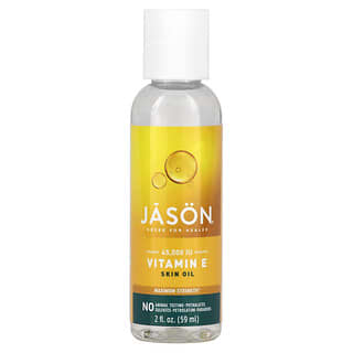 Jason Natural, 퓨어 내추럴 스킨 오일, 최대 강도 비타민E, 45,000IU, 59ml(2fl oz)