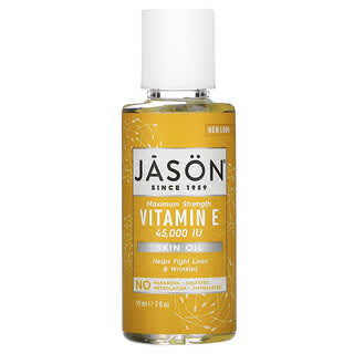 Jason Natural, Чистое натуральное масло для кожи, максимально эффективный витамин Е, 45 000 МЕ, 59 мл (2 жидких унции)