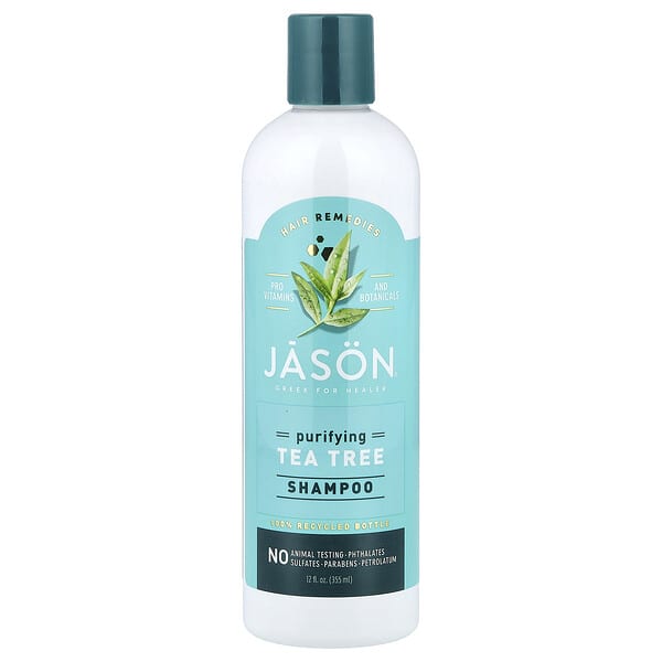 Jason Natural, Hair Remedies，茶樹淨化洗髮水，12 液量盎司（355 毫升）