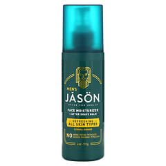 Jason Natural, Pour hommes, Hydratant pour le visage + Baume après-rasage, Agrumes + Gingembre, 113 g