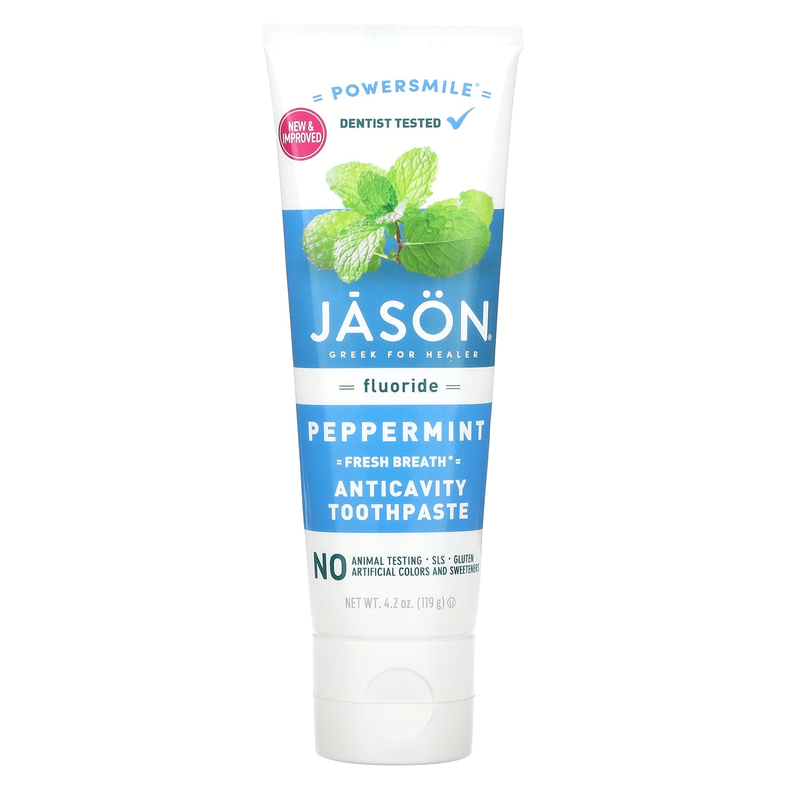 Jason Natural, Powersmile, Fresh Breath Anticavity Toothpaste
