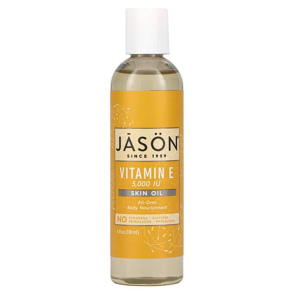 Jason Natural, Vitamin E Skin Oil, 5,000 IU, 4 fl oz (118 ml)
