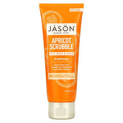 Jason Natural, ブライトニング・アプリコット・スクラブ、洗顔&スクラブ、4オンス (113 g)