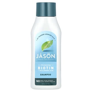 Jason Natural, Kalınlaştırıcı Biyotin + Hyaluronik Asit Şampuanı, 16 fl oz (473 ml)