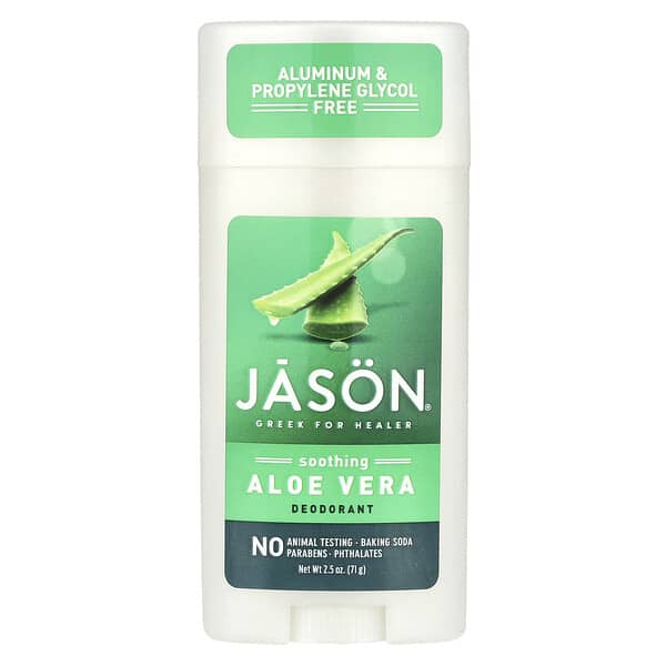 Jason Natural, 純蘆薈舒緩功能全天然止汗膏，2.5盎司（71克）