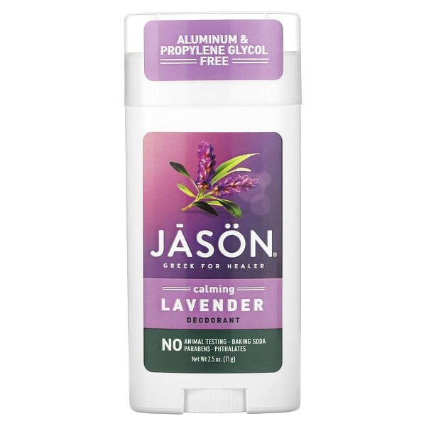 Jason Natural, Desodorante en barra, Lavanda calmante, 71 g (2,5 oz)