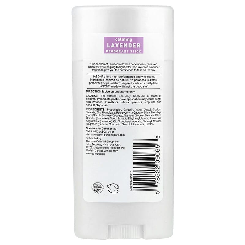 Deodorant Stick、Calming Lavender、71g（2.5オンス）